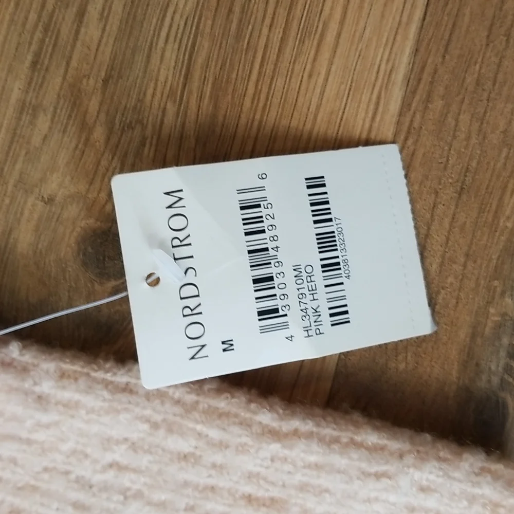 TROUVE Off the Shoulder Tunic Sweater in Pink Hero